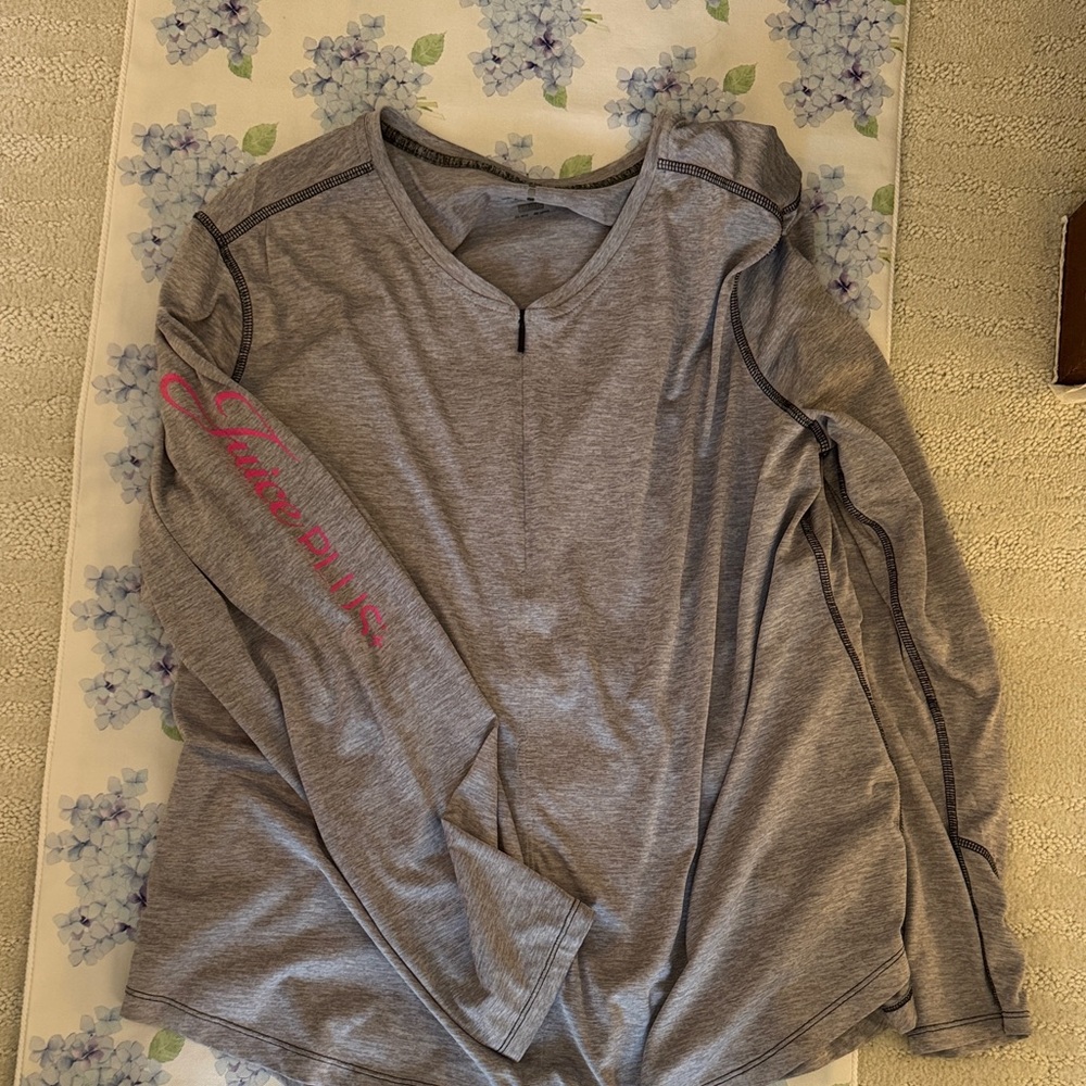 Stylish Gray Long Sleeve Women's Top